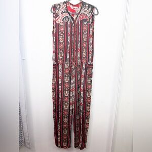 Isabel Marant Etoile Tad Paisley Print Sleeveless Jumpsuit Size 2